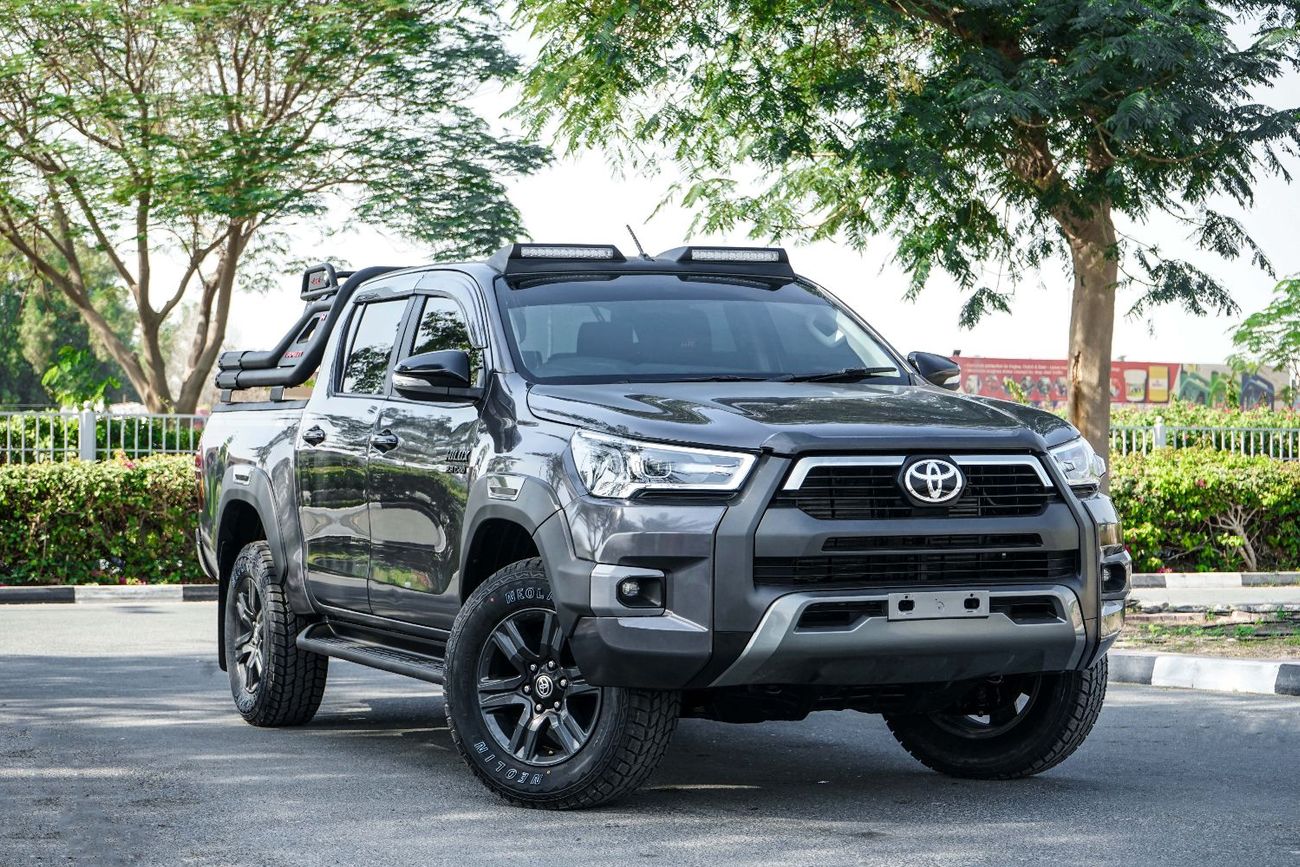 تويوتا هيلوكس The Toyota Hilux is a legendary, tough, and versatile pickup truck known for its reliability and off