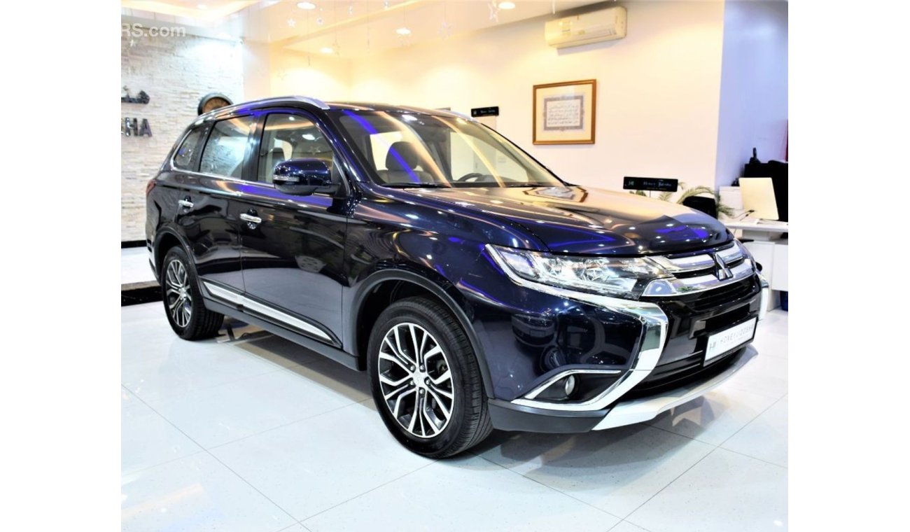 Mitsubishi Outlander AMAZING Mitsubishi Outlander 4WD 2016 Model!! in Dark Blue Color! GCC Specs