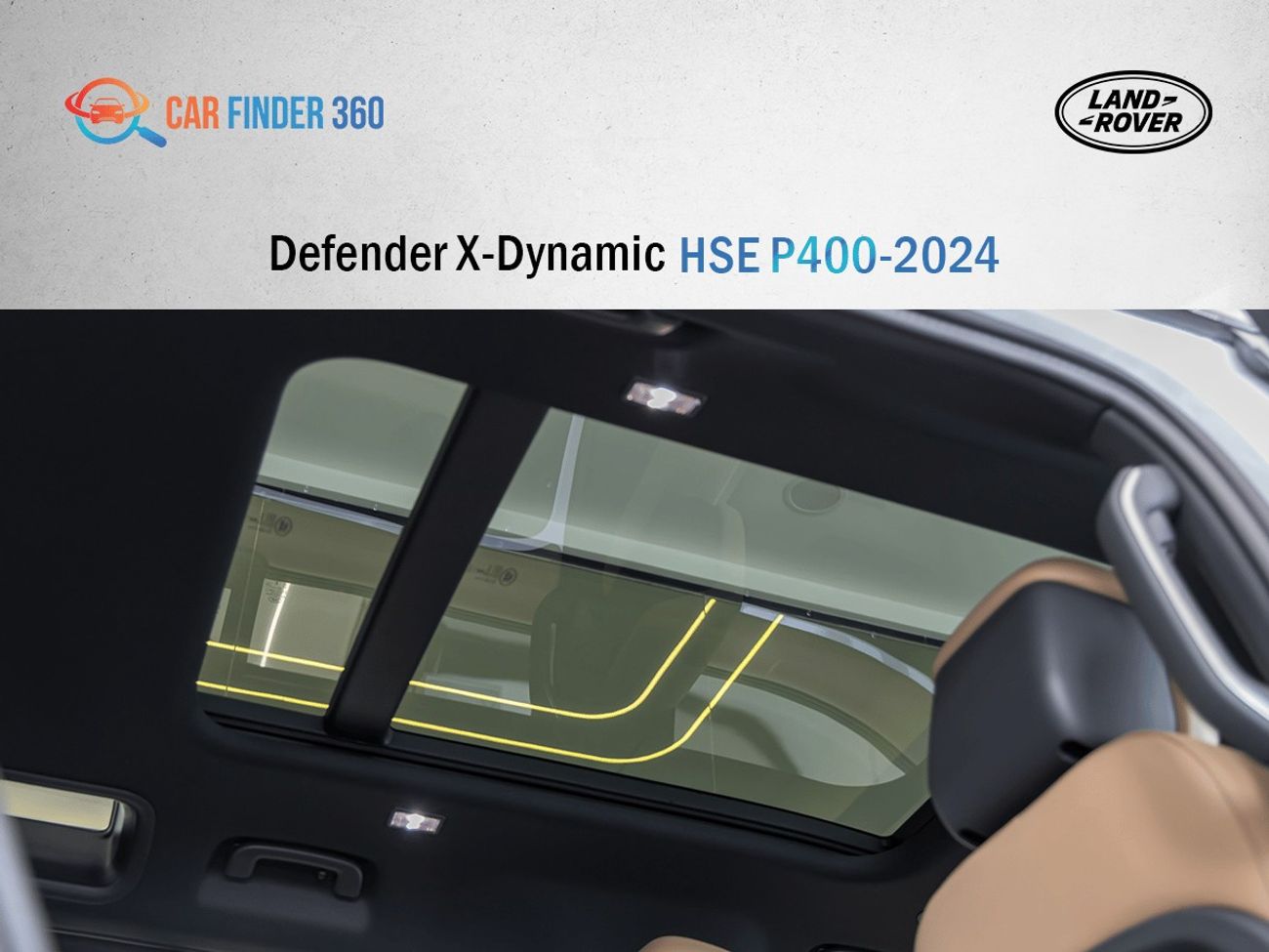 Land Rover Defender Land Rover Defender X-Dynamic HSE P400 - White  - Tan Interior -  2026 - GCC(Export Only)