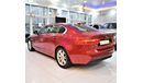 Jaguar XE ORIGINAL PAINT ( صبغ وكاله ) Jaguar XE 20t 2016 Model!! in Red Color! GCC Specs