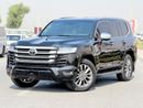تويوتا لاند كروزر VXR تويوتا لاندكروزر LC300 SUV، محرك بنزين ثنائي التوربو سعة 3.5 لتر، 7 مقاعد، 5 أبواب، لون خارجي أسود، 