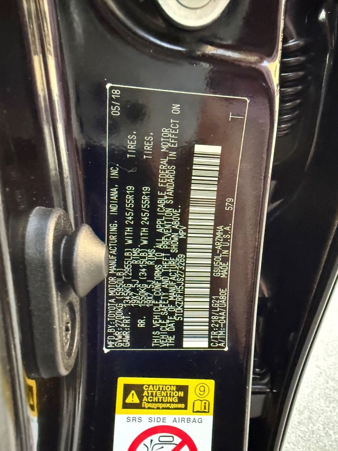 Toyota Highlander 2018 SE LIMITED AWD MOONROOF 3.5 FULL OPTION USA IMPORTED