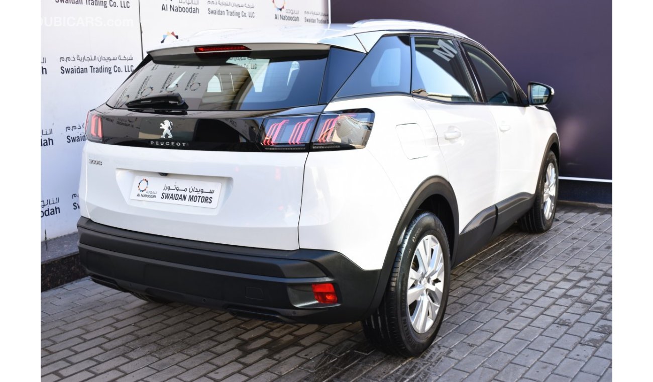 Peugeot 3008 AED 1279 PM | 1.6L ACTIVE 2022 GCC AGENCY WARRANTY UP TO 2026 OR 100K KM