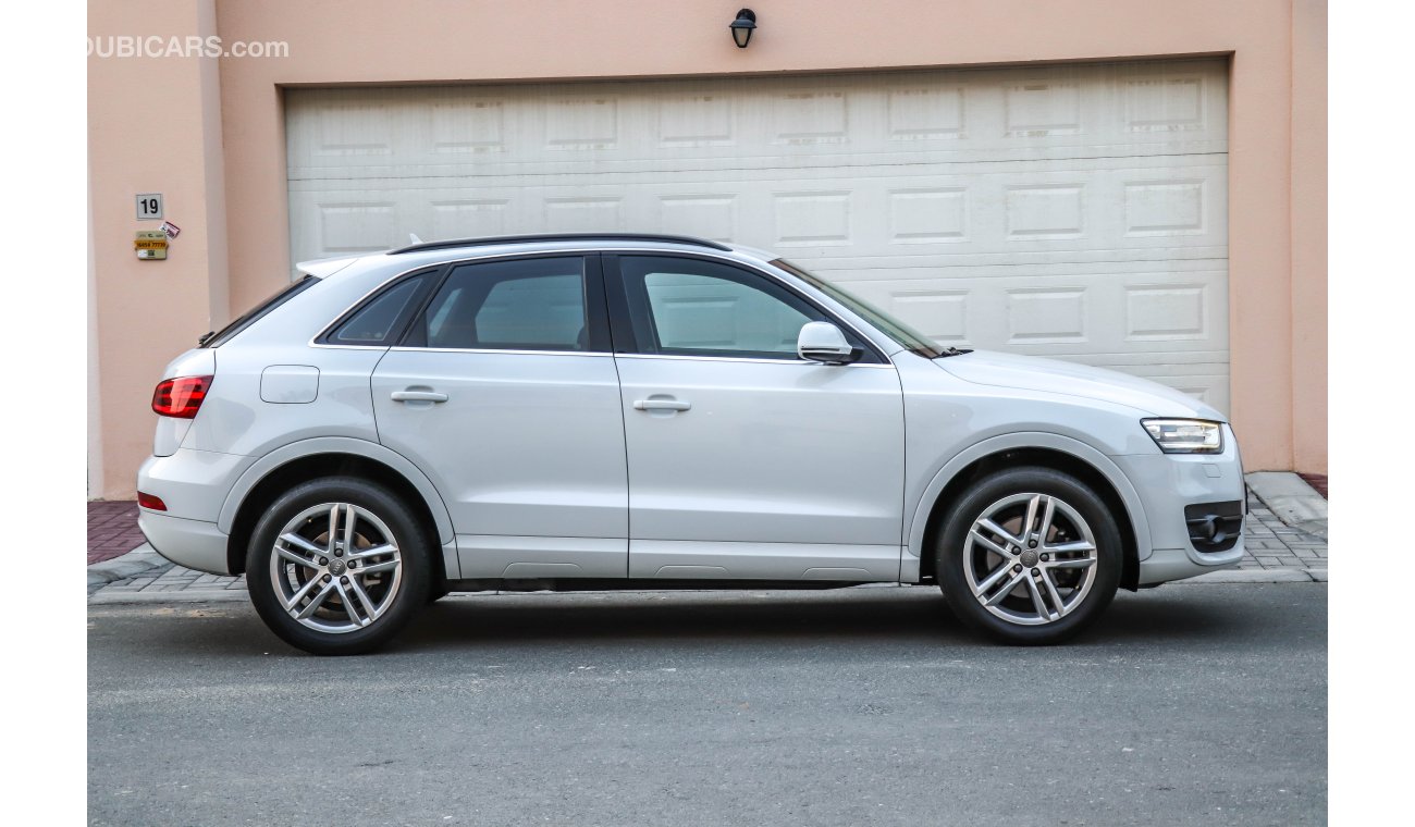 Audi Q3 35 TFSI 2015 GCC under Warranty with Zero Down-Payment.