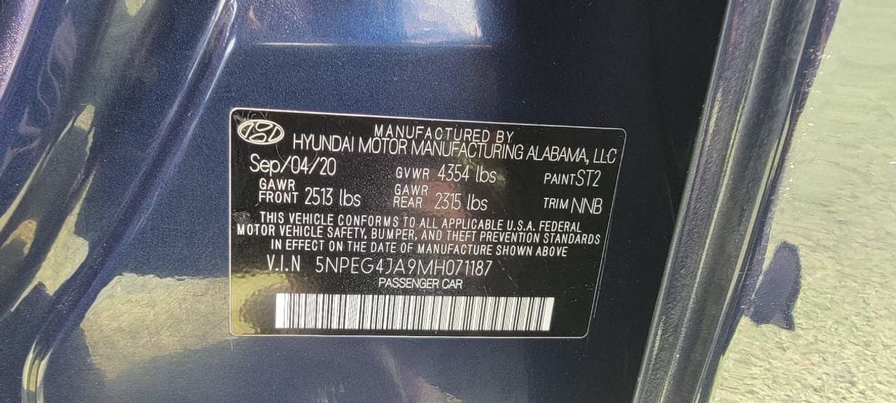 Hyundai Sonata SEL (NON GCC) SMART