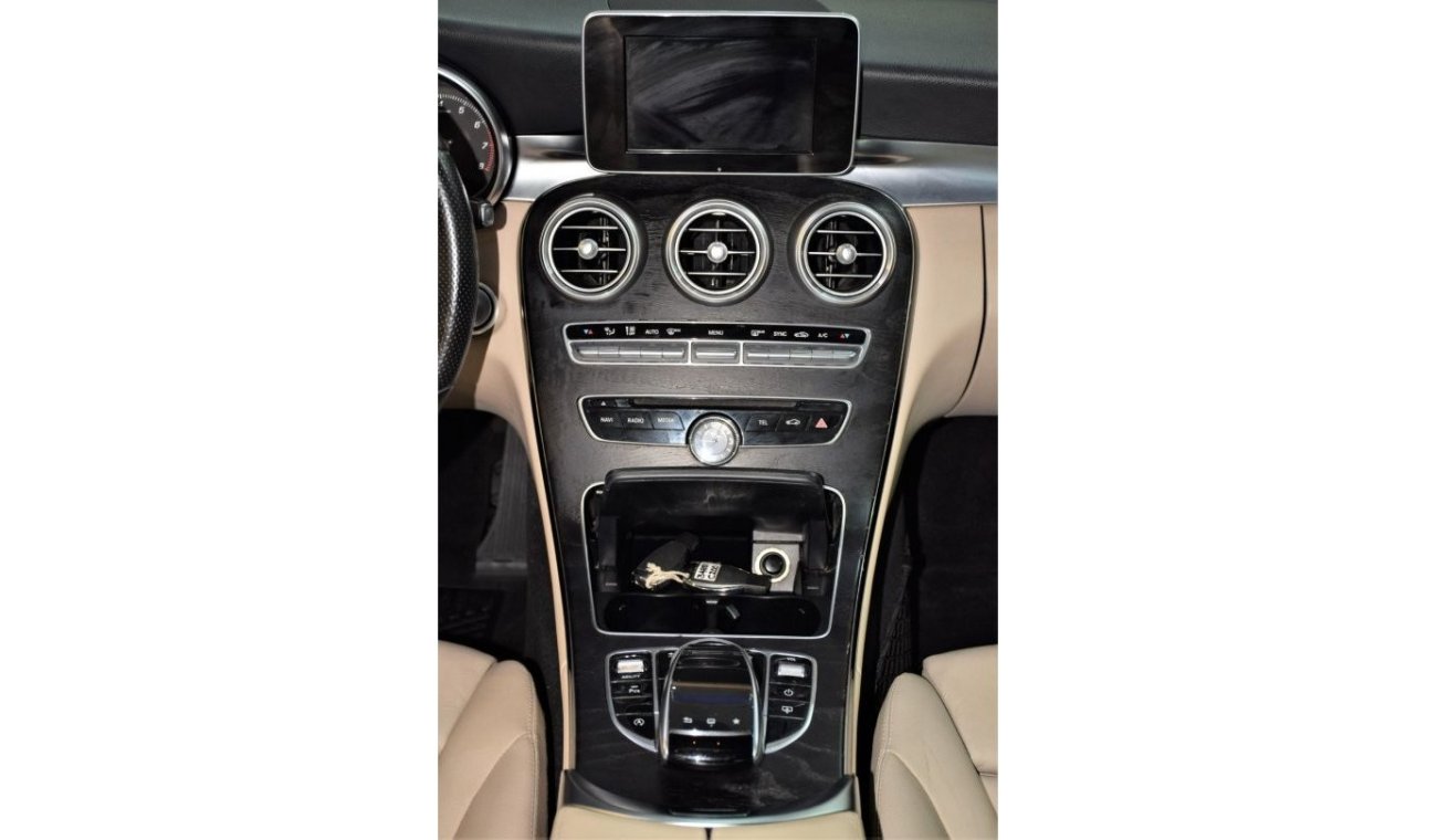 Mercedes-Benz C200 EXCELLENT DEAL for our Mercedes Benz C200 ( 2015 Model! ) in Black Color! GCC Specs