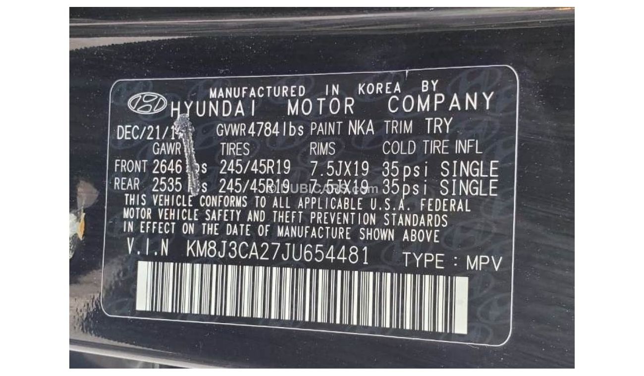 Hyundai Tucson GL 2018 Hyundai Tucson 1.6 Turbo AWD Clean Tittle car