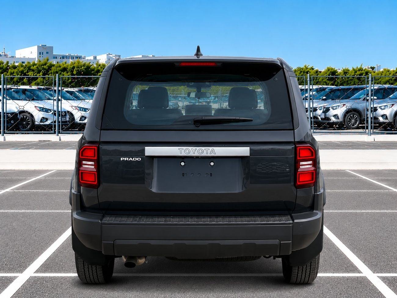 تويوتا برادو ECTAI0003 - RHD Toyota Prado AR-TX - 2.8L Diesel Auto - Grey - 2025