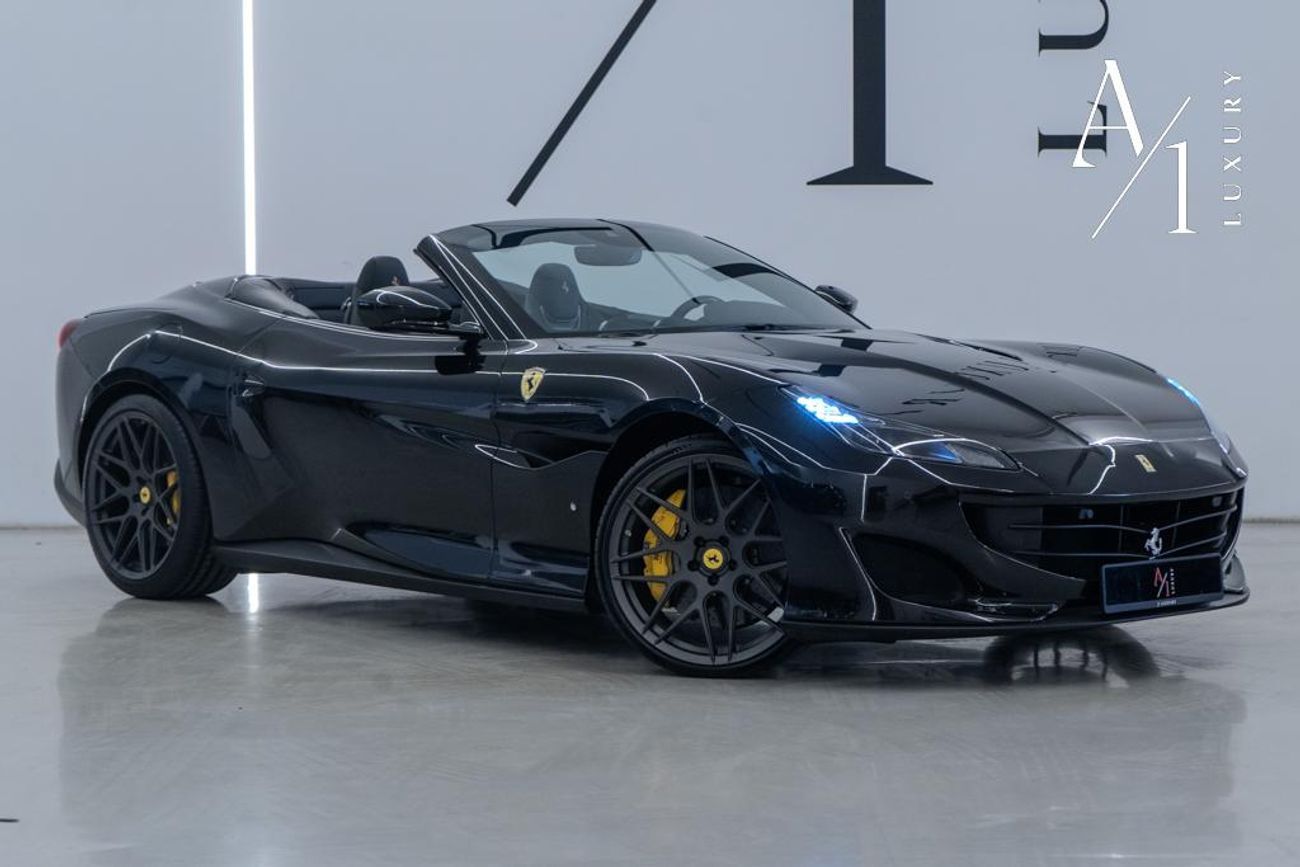 Ferrari Portofino Std 3.9L 2020 Ferrari Portofino, Warranty, Carbon Fiber Package, Nero Daytona WB Exterior, Very Low