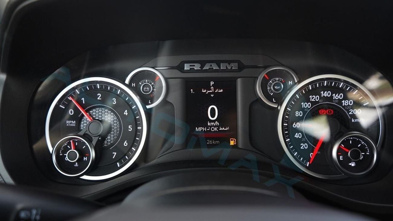 RAM 1500 (For Export , НА ЭКСПОРТ) PY 25/25 Tradesman Hurricane SO 3.0TT Crew Cab 4X4 GCC Без пробега