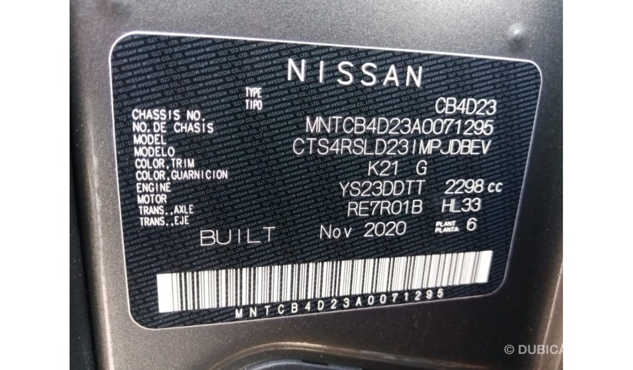 نيسان نافارا NISSAN NAVARA PICK UP RIGHT HAND DRIVE (PM859)