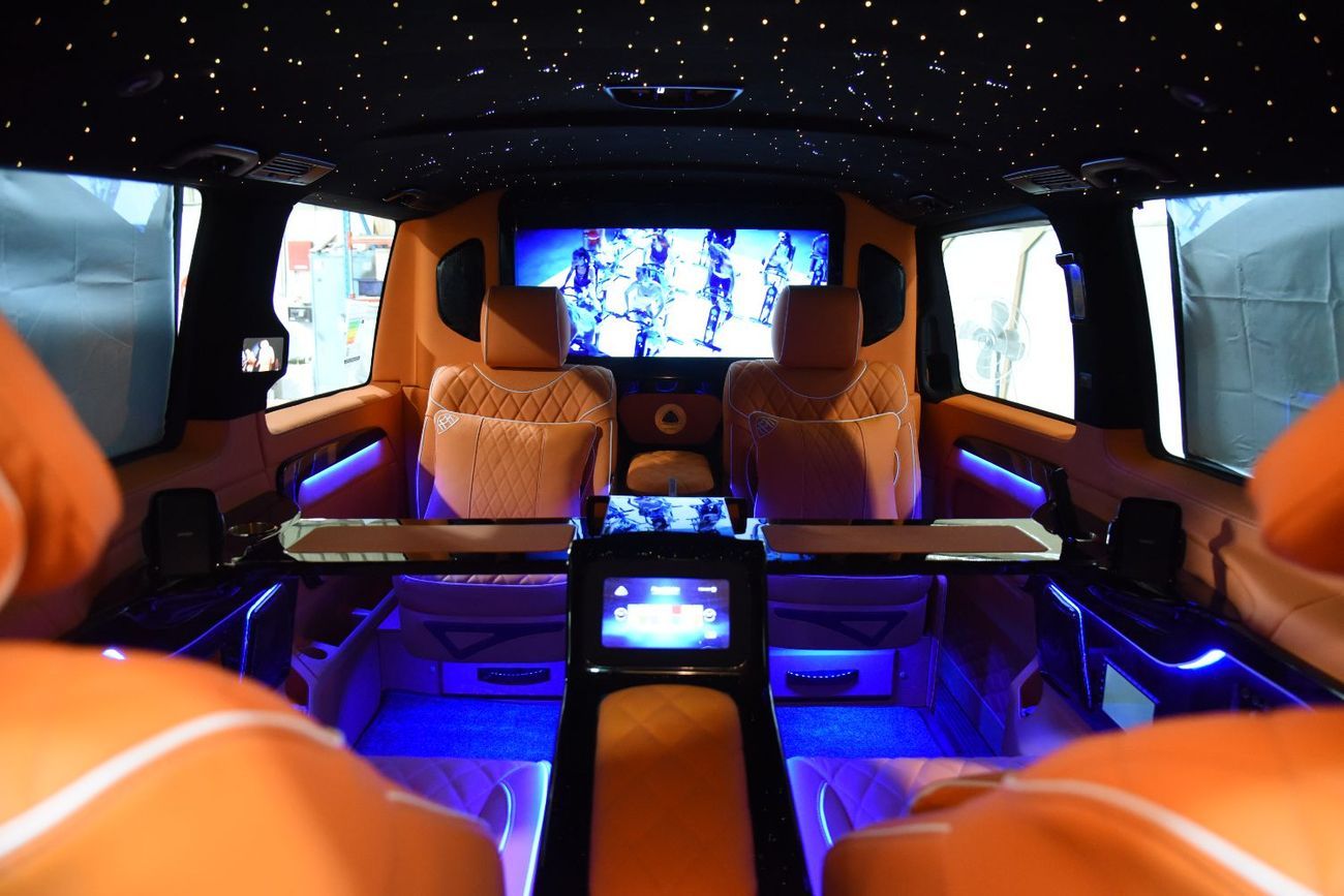 مرسيدس بنز V 300 “FLAMME D’HERMES” – 1 Of 3 CONCEPT - Handcrafted by ROYAL CUSTOMS in Dubai (Since 2009)