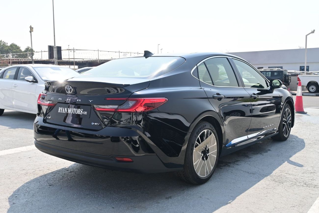 تويوتا كامري Toyota Camry LE Saudi 2.5L Hybrid, Model 2025, Color Black