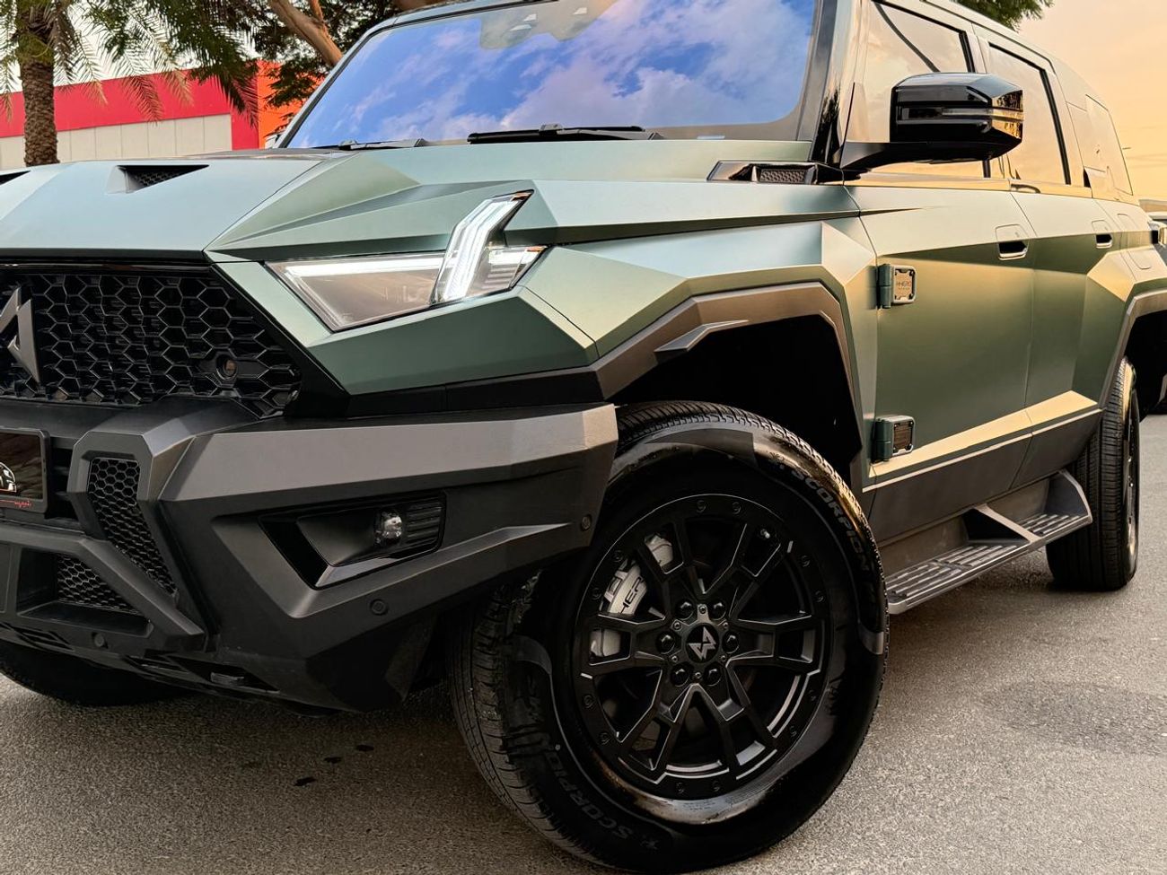 دونج فينج إم هيرو 917 DONGFENG M-HERO 01 2025 GCC 800 HP 1.5L HYBRID ( PLUG-IN ) MATT GREEN SUSPENSION LIFTER WARRANTY 5Y