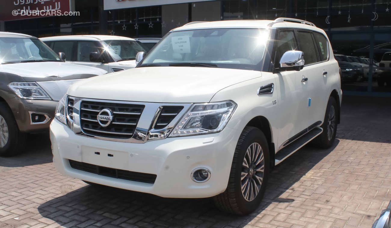 Nissan Patrol LE Platinum V8 400 HP full option GCC  local dealer warranty , VAT inclusive