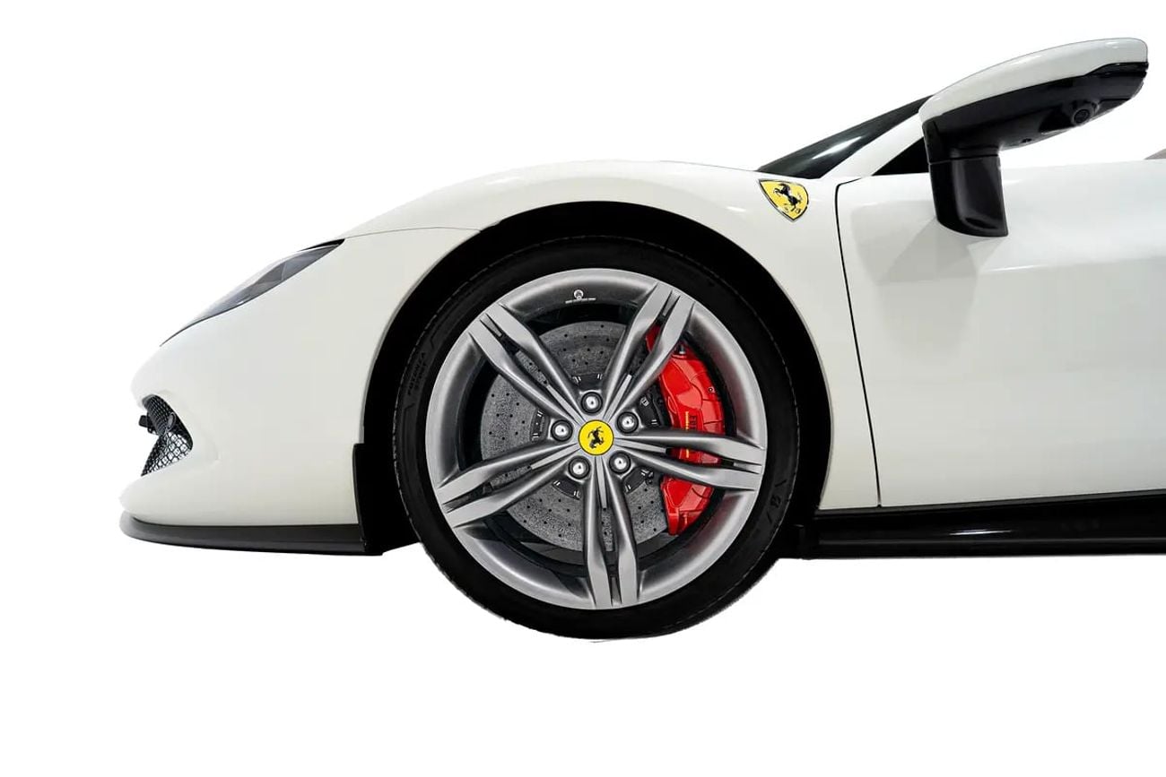 Ferrari 296 GTS CARBON FIBRE FRONT SPOILER | LIFT SYSTEM | COLOURED SPECIAL STITCHING
