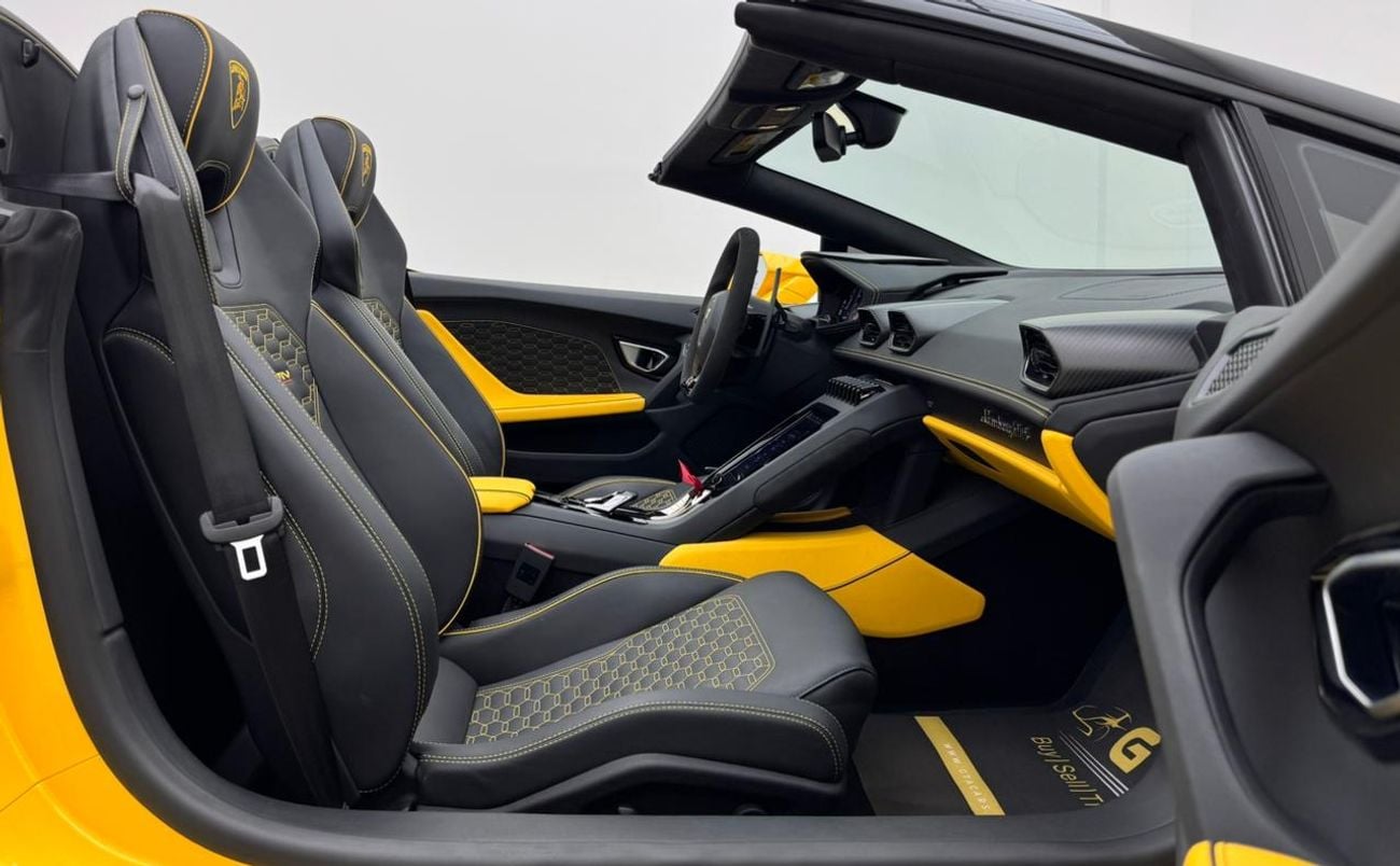 Lamborghini Huracan Evo Spyder 2023 Lamborghini Huracan Evo Spider, Lamborghini Warranty, Lamborghini Service History, GCC