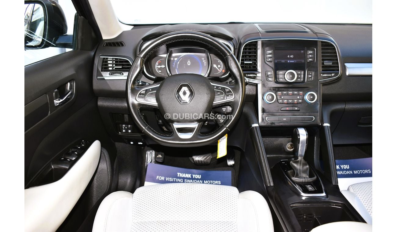 Renault Koleos AED 849 PM | 2.5L PE 2WD GCC DEALER WARRANTY