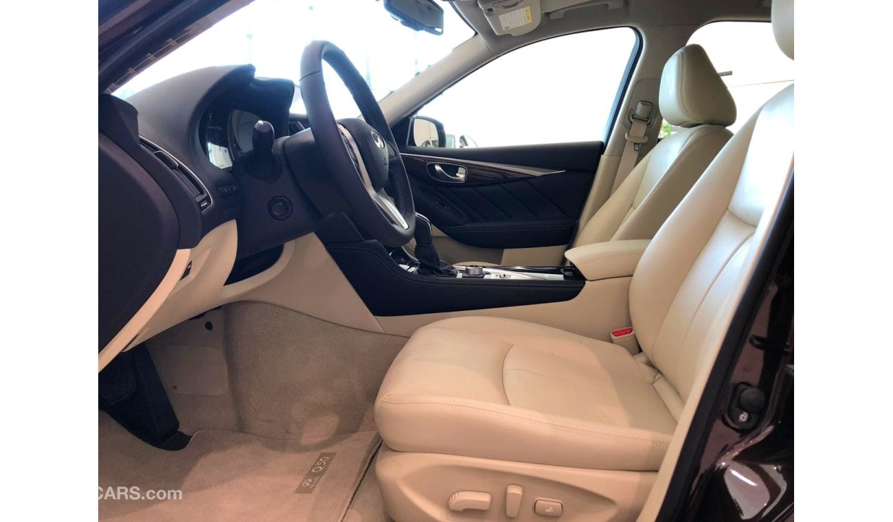 إنفينيتي Q50 2.0t Luxe 2019 Model with 3 Years or 100,000KM GCC Warranty!!