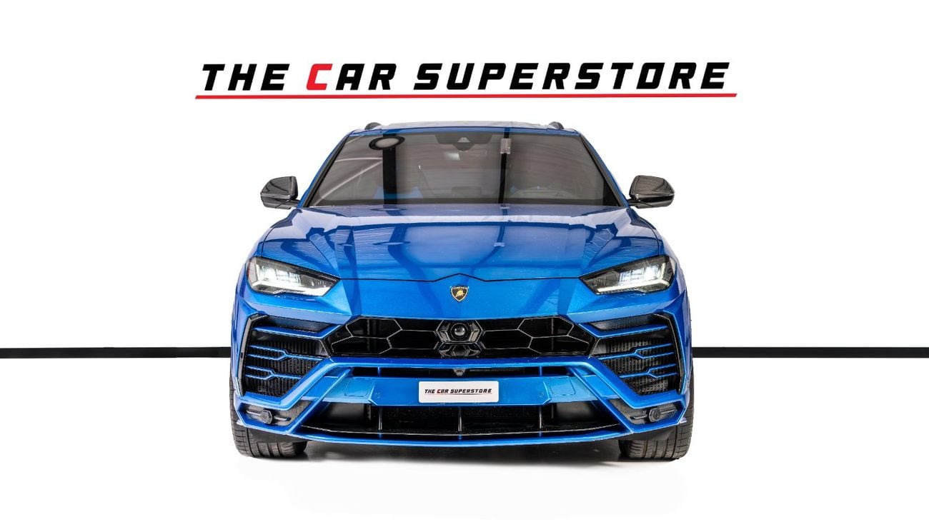 Lamborghini Urus STD 4.0T V8 Blue Eleos-Lamborghini Warranty-Full Carbon Fiber Interior-Bi-Colour Leather