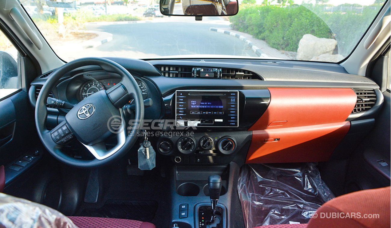 Toyota Hilux 2020YM 4WD DC 2.7 Petrol Power Option - اسود متوفر