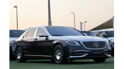 مرسيدس بنز S 550 MERCEDES S550 2016 KIT MAYBACH  مرسيدس اس 550 محول مايباخ 2016بحالة ممتازة جدا حوادث  اربع  فصوص فل 