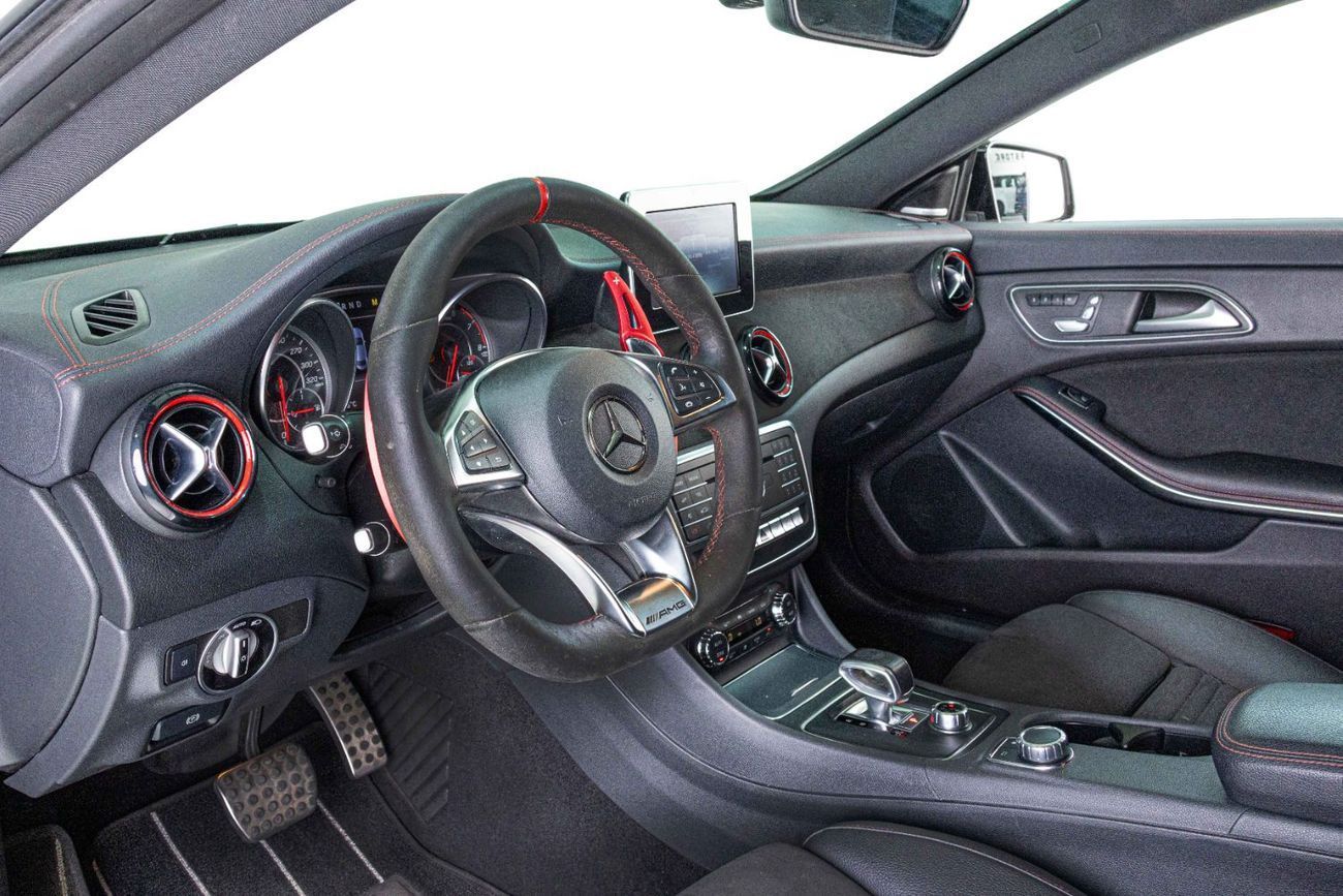 Mercedes-Benz CLA 45 AMG Std 2.0L Low Mileage-Red Accents-Sports Exhaust-AMG Sport Design Rims- Red Calipers