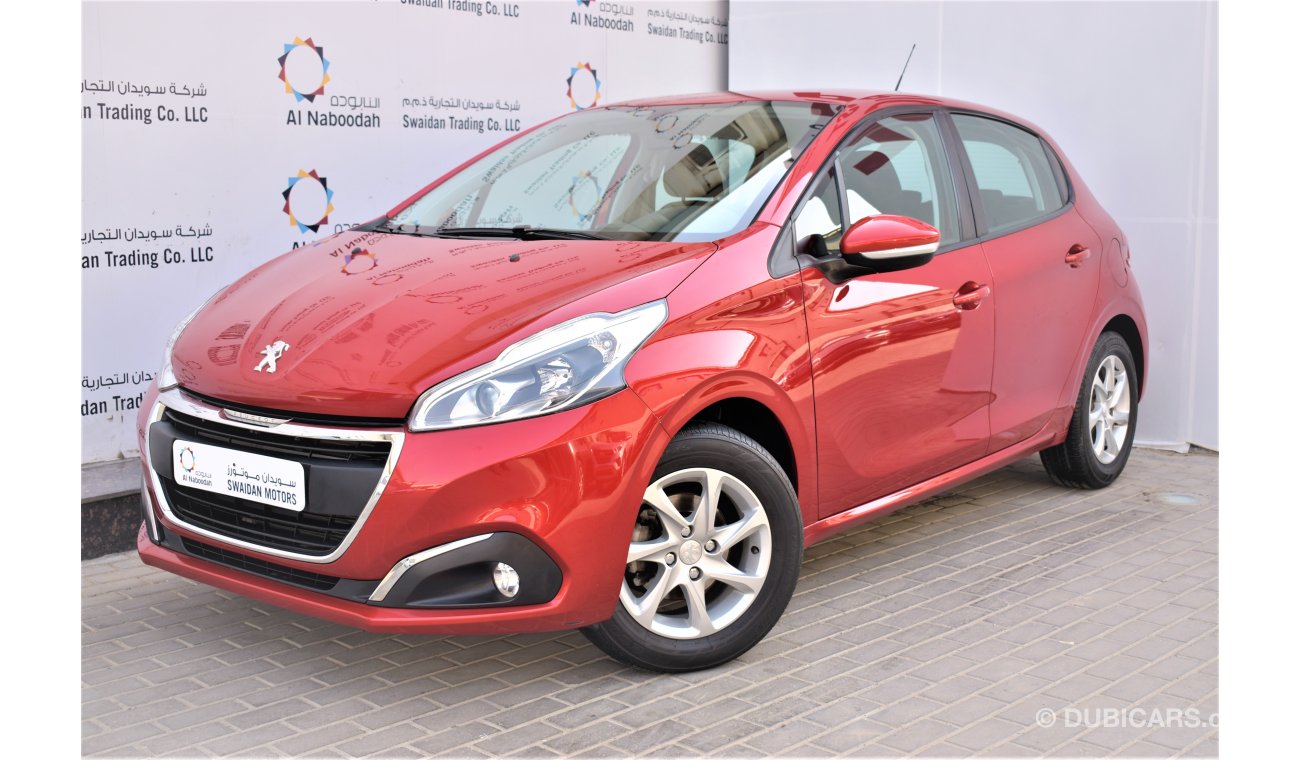 Peugeot 208 1.6L ACTIVE 2019 GCC SPECS STARTING PRICE FROM 37,900 DHS