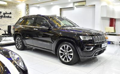 Jeep Grand Cherokee EXCELLENT DEAL for our Jeep Grand Cherokee Overland 4x4 ( 2018 Model ) in Black Color GCC Specs