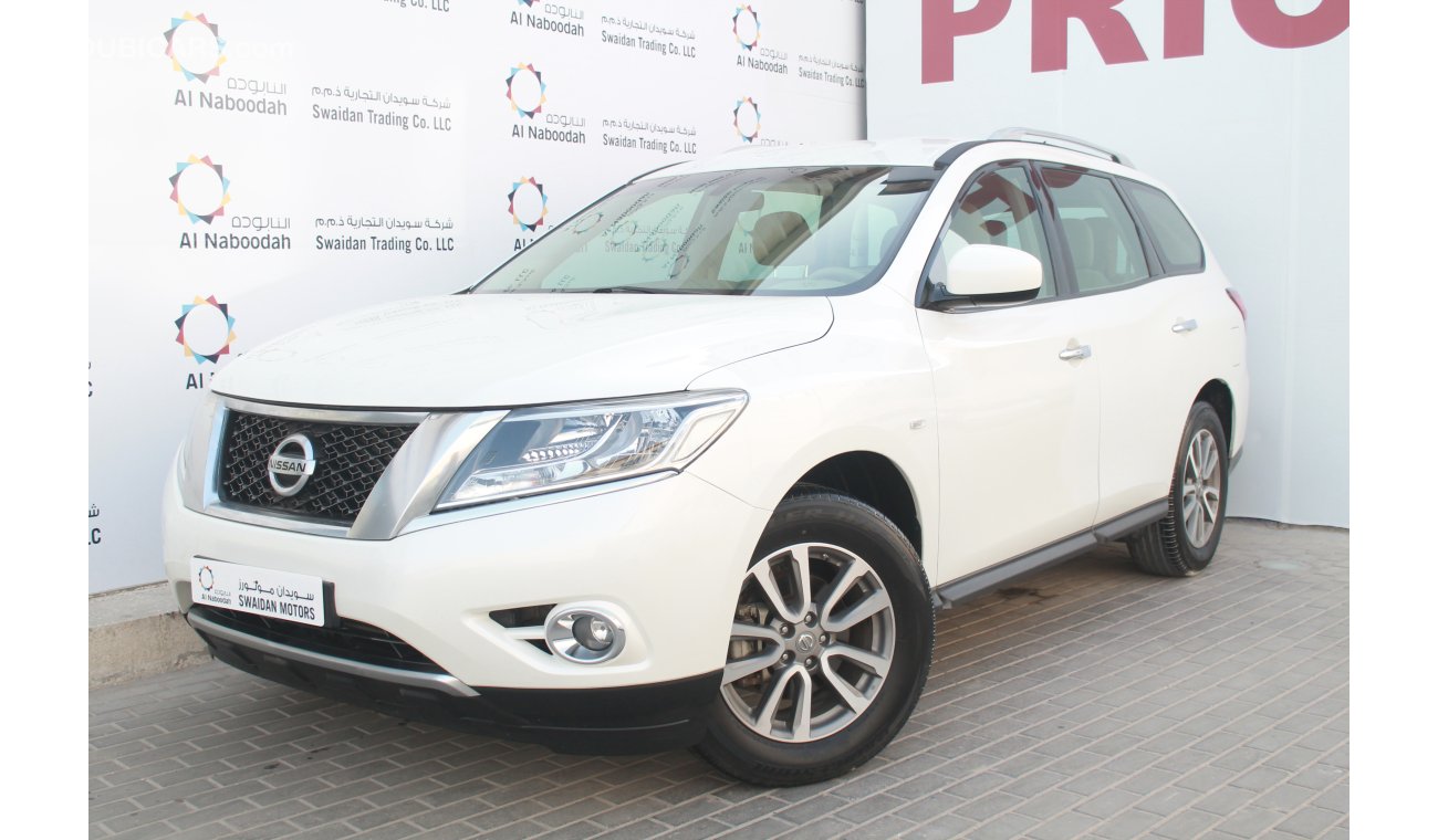 Nissan Pathfinder 3.5L V6 2015 S AWD GCC DEALER WARRANTY FREE INSURANCE