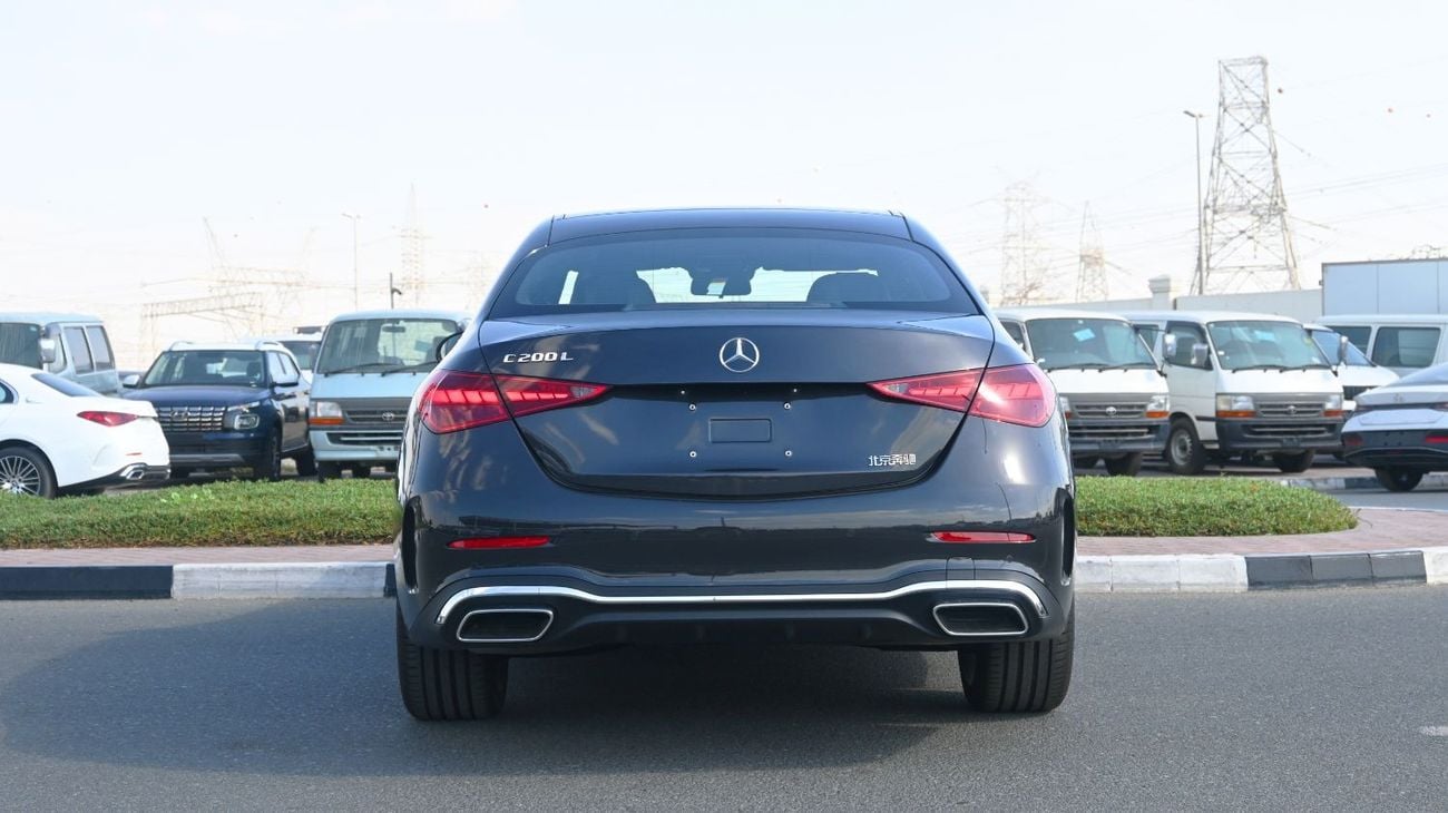 مرسيدس بنز C 200 Mercedes C200 L 2025 1.5L 4 Cylinder 170 hp  4 Doors 5 Seats Grey outside Black inside