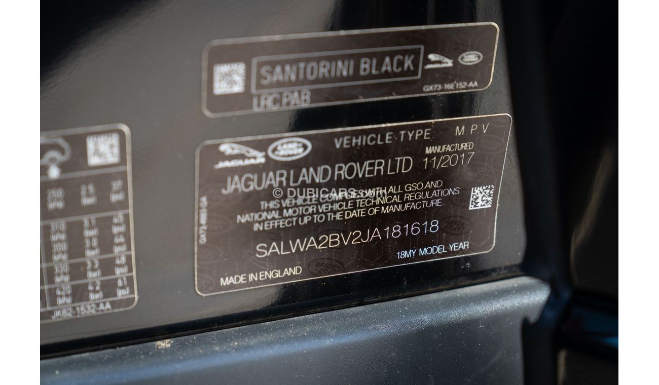 Land Rover Range Rover Sport Range Rover Sport HSE Dynamic  Supercharger V6  Panoramic  Head-up Display  2018 GCC Under Warranty