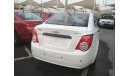 Chevrolet Sonic 2014 WHITE GCC NO PAIN NO ACCIDENT PERFECT