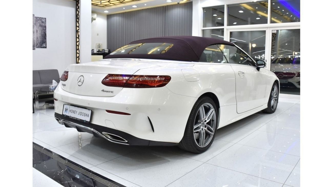 Mercedes-Benz E 400 EXCELLENT DEAL for our Mercedes Benz E400 4Matic CONVERTIBLE ( 2018 Model ) in White Color Japanese