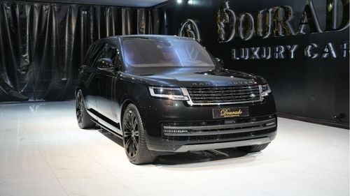 لاند روفر رينج روفر P530 LWB | 2023 | Santorini Black | Interior Red Deep Garnet