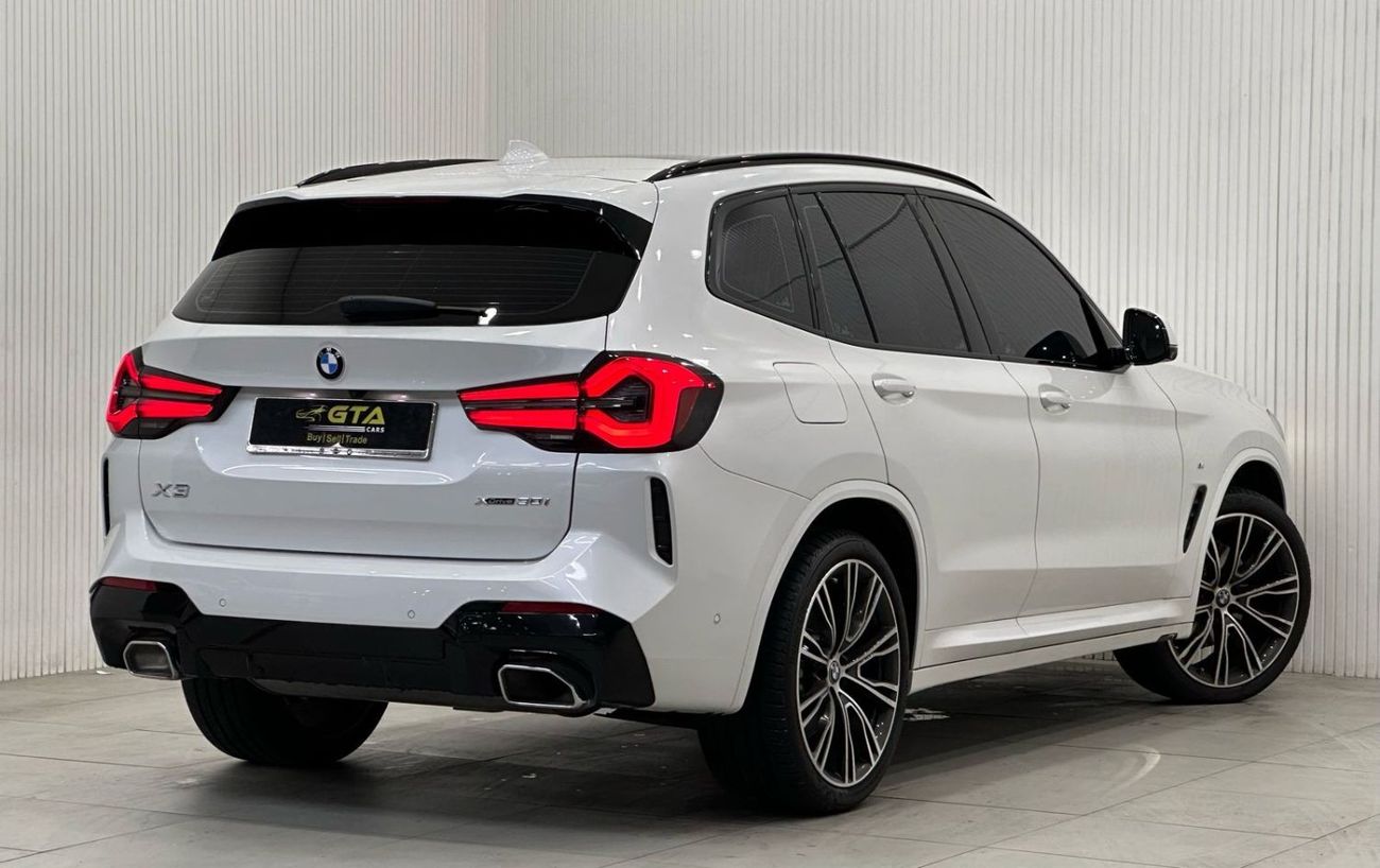 بي أم دبليو X3 2023 BMW X3 xDrive30i M-Sport, Sep 2028 BMW Warranty + Service Pack, Full Options, Low Kms, GCC