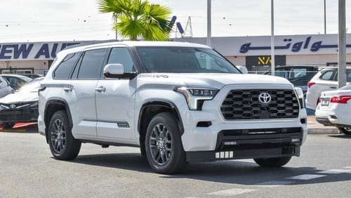 تويوتا سيكويا Brand New Toyota Sequoia Limited Platinum Hybrid | White/Black | 2023 | For Export Only