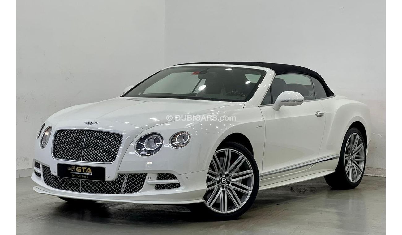 بنتلي كونتيننتال جي تي سي 2015 Bentley Continental GTC Speed V12, Service History, Warranty, GCC