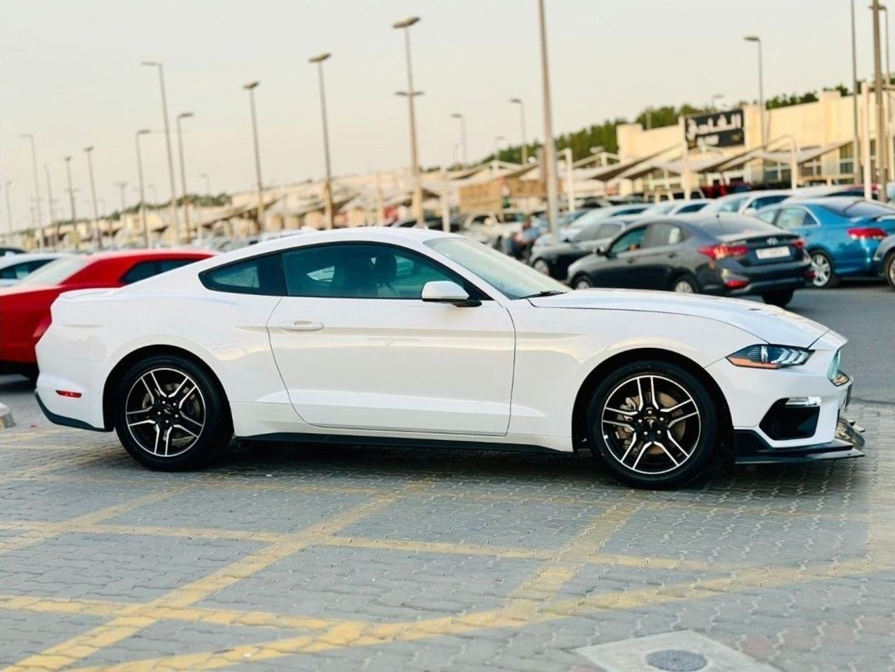 Ford Mustang EcoBoost | Monthly AED 1520/- | 0% DP | Blindspot | Touch Screen | Leather Seats | # 09800