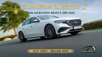 Mercedes-Benz E200 AMG EQ Boost 2.0L RWD 2026 GCC 0Km With 2 Years Unlimited Mileage Warranty @Official Dealer