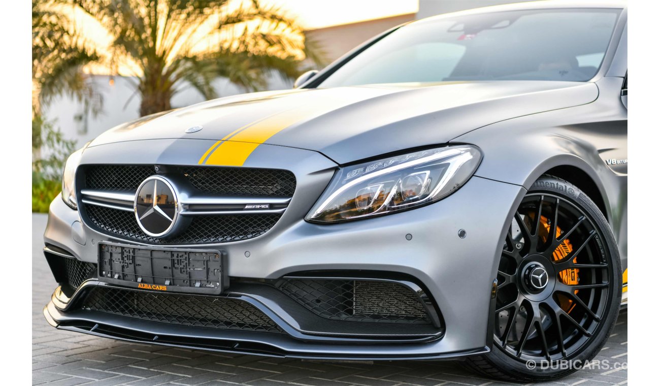 Mercedes-Benz C 63 Coupe AMG Edition 1 - Agency Warranty & Service Contract! - Only AED 5,855 PM! - 0% DP