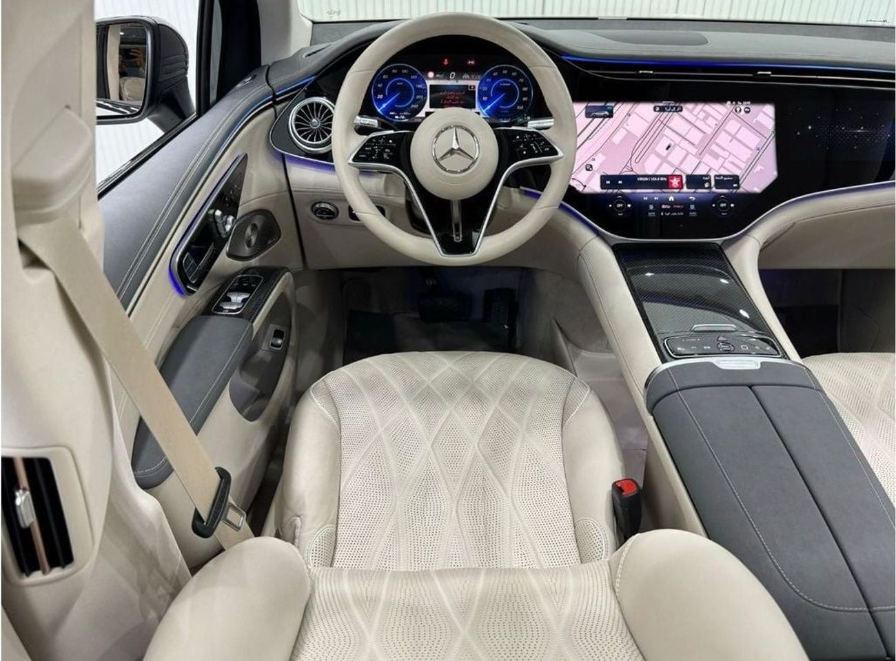 مرسيدس بنز EQS 580 SUV 4MATIC 2024 Mercedes Benz EQS 580 4MATIC, Jan 2029 Mercedes Warranty + Service Pack, Fully Loaded, G