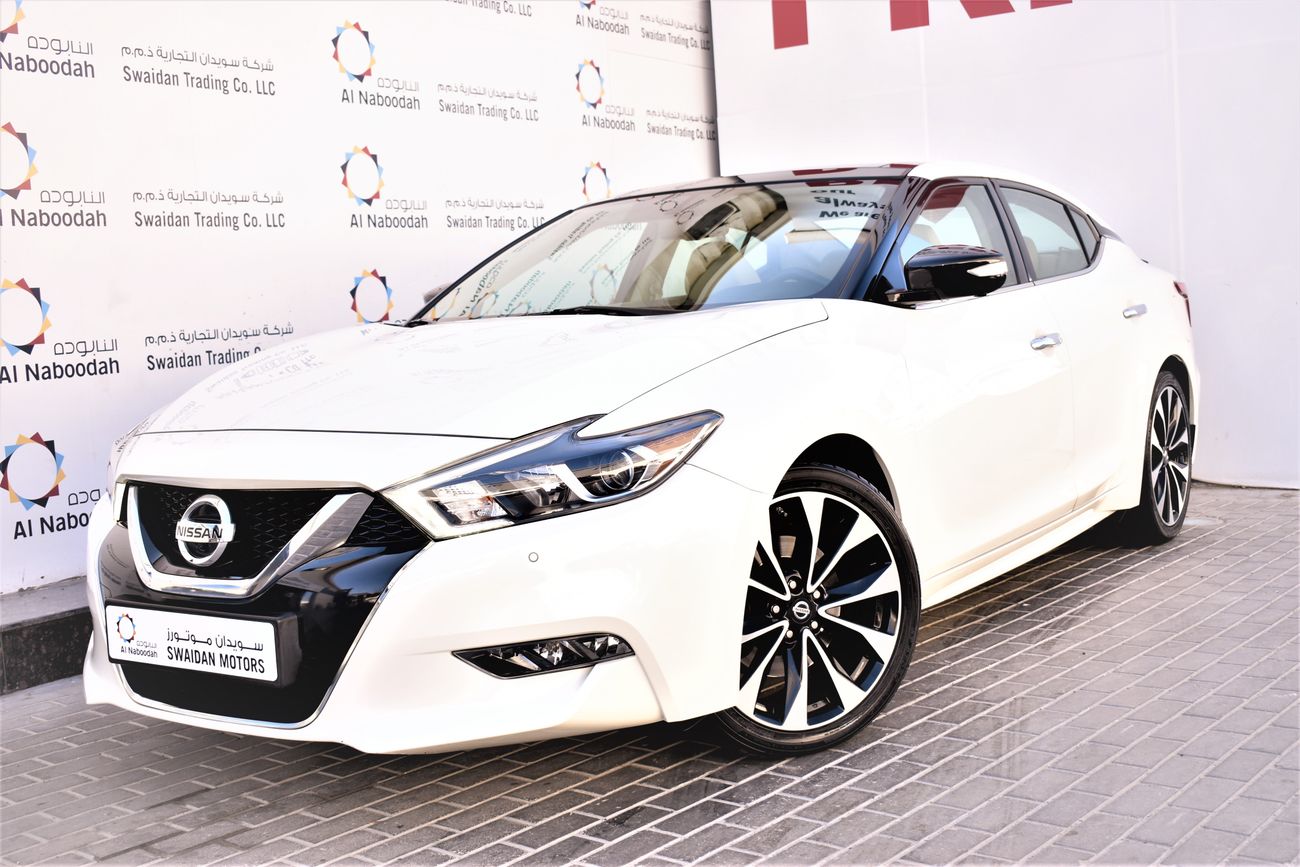 Nissan Maxima 3.5L SR V6 2018 GCC DEALER WARRANTY LEATHER SEAT SUNROOF