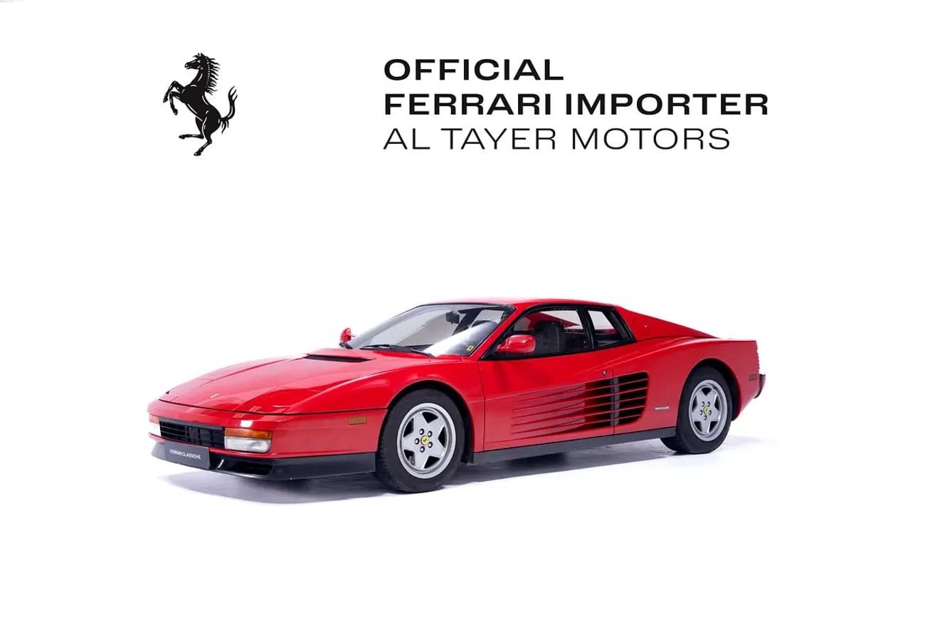 Ferrari Testarossa Drive the Legend: Classiche MY in Rosso Corsa