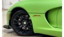 دودج فايبر 2016 Dodge Viper Srt10, Dodge Warranty-Service Contract-Service History, GCC