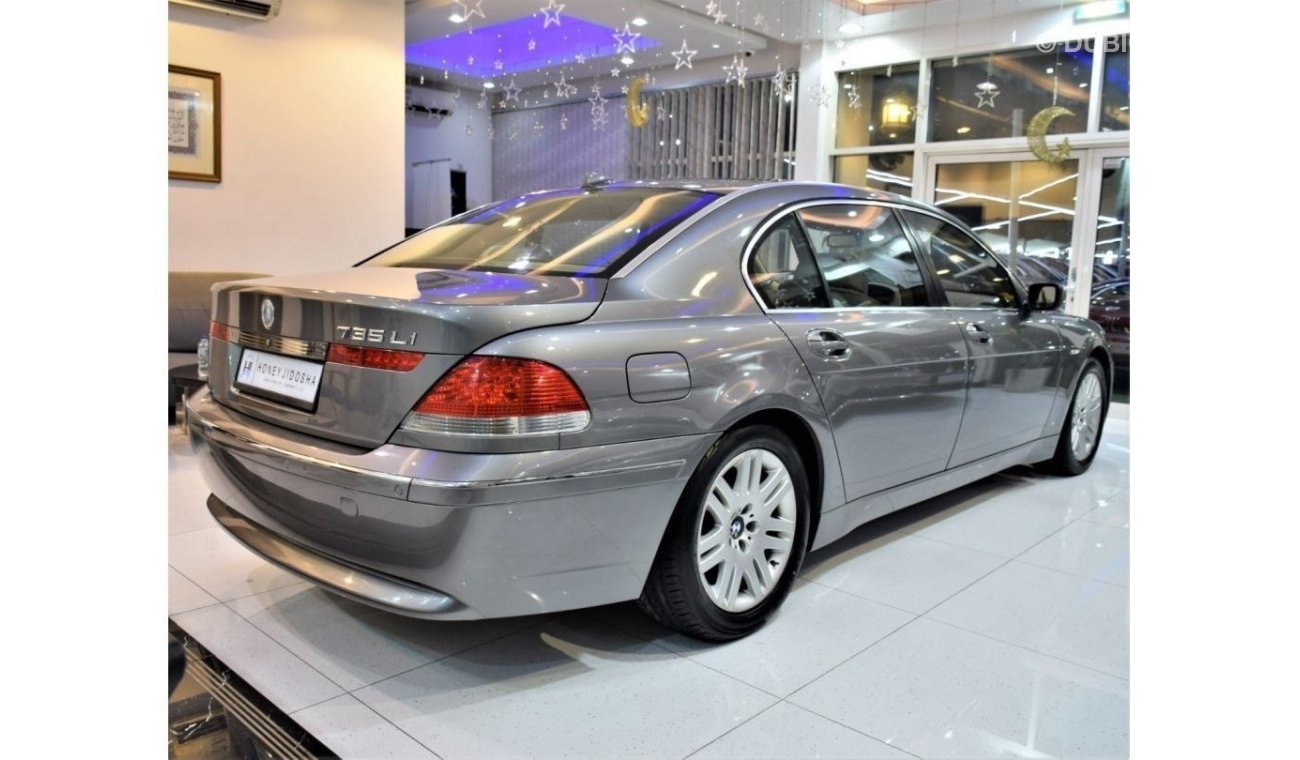 بي أم دبليو 735 VERY LOW MILEAGE! 61,000KM BMW 735Li 2003 Model!! in Grey Color! GCC Specs