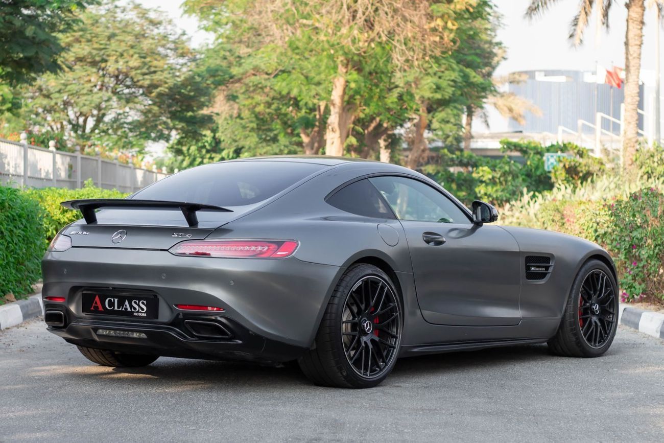 Mercedes-Benz AMG GT S Mercedes AMG GT S 2016 (GCC) in excellent condition, only 75,000 km. Powered by a 4.0L V8 Twin-Turbo