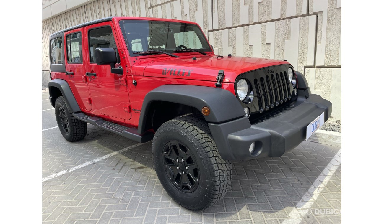 جيب رانجلر 3.6L | UNLIMITED WILLYS|  GCC | EXCELLENT CONDITION | FREE 2 YEAR WARRANTY | FREE REGISTRATION | 1 Y