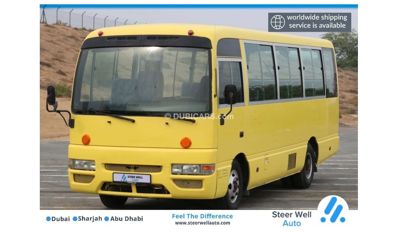 Nissan Civilian 2006 | CIVILIAN A/C 23 SEATER YELLOW SCHOOL BUS WITH GCC SPECS AND EXCELLENT CONDITION