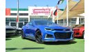 شيفروليه كامارو Chevrolet Camaro RS 2018/ZL1 Kit/Pepsi Blue/Very Good Condition